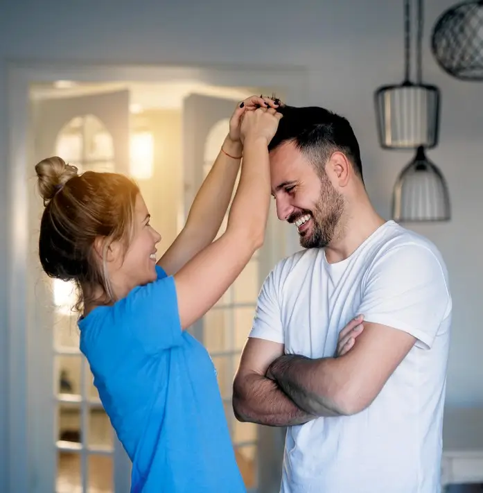 Happy Couple Post Hair Transplant