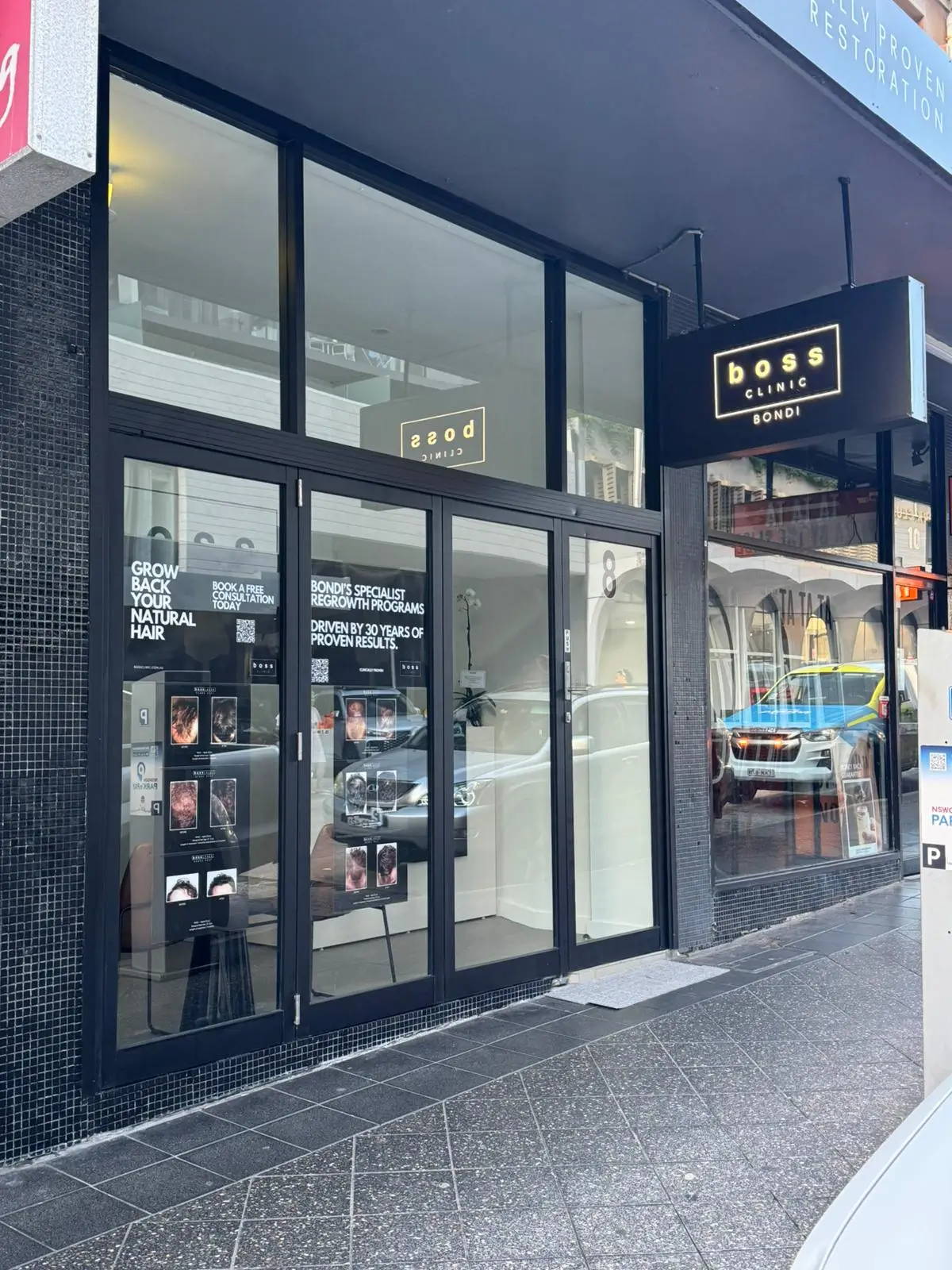 Boss Clinic Bondi Storefront