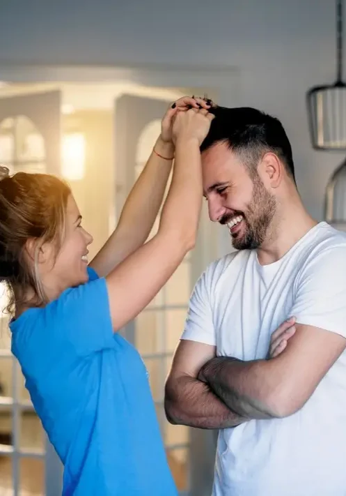 Happy Couple Post Hair Transplant